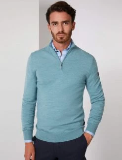 Cavallaro Napoli Merino Half Zip Trui Groen 12 Cavallaro Napoli Merino Half Zip Trui Groen -Cavallaro Napoli Shop 118225002 550000 05 positie 05 836