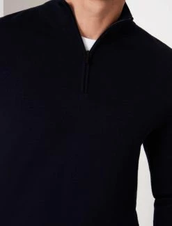 Cavallaro Napoli Merino Half Zip Trui Donkerblauw 6 Cavallaro Napoli Merino Half Zip Trui Donkerblauw -Cavallaro Napoli Shop 118225002 699000 11 positie 20 616