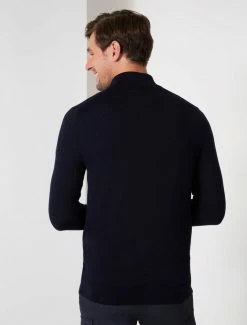 Cavallaro Napoli Merino Half Zip Trui Donkerblauw 7 Cavallaro Napoli Merino Half Zip Trui Donkerblauw -Cavallaro Napoli Shop 118225002 699000 12 positie 25 900