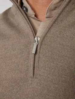 Cavallaro Napoli Merino Half Zip Trui Taupe 12 Cavallaro Napoli Merino Half Zip Trui Taupe -Cavallaro Napoli Shop 118225002 840000 11 positie 20 820