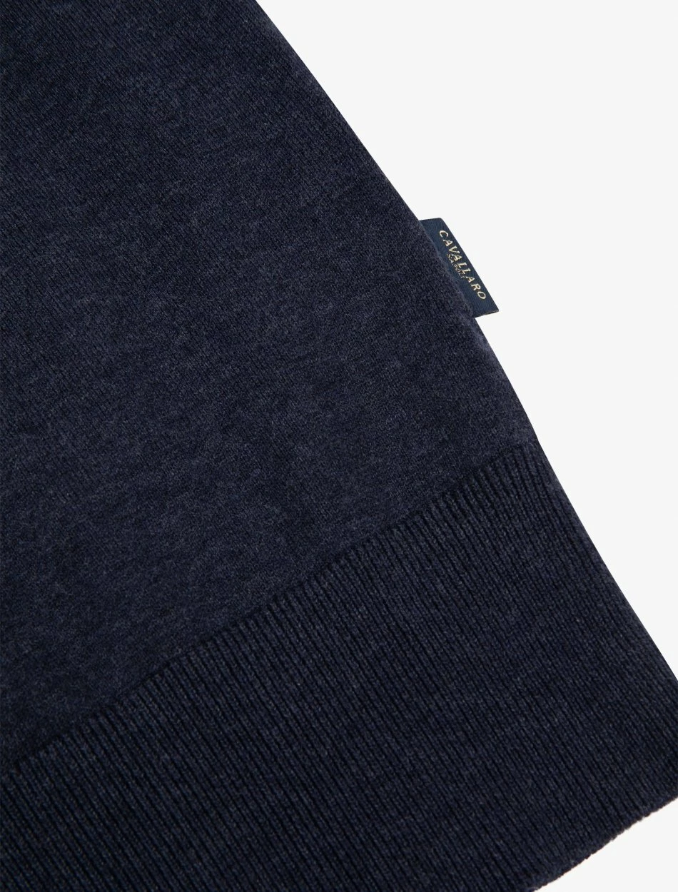 Cavallaro Napoli Tomasso V-neck Trui Donkerblauw 3 Cavallaro Napoli Tomasso V-neck Trui Donkerblauw - Afbeelding 3