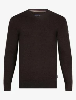 Cavallaro Napoli Tomasso V-neck Trui Bruin