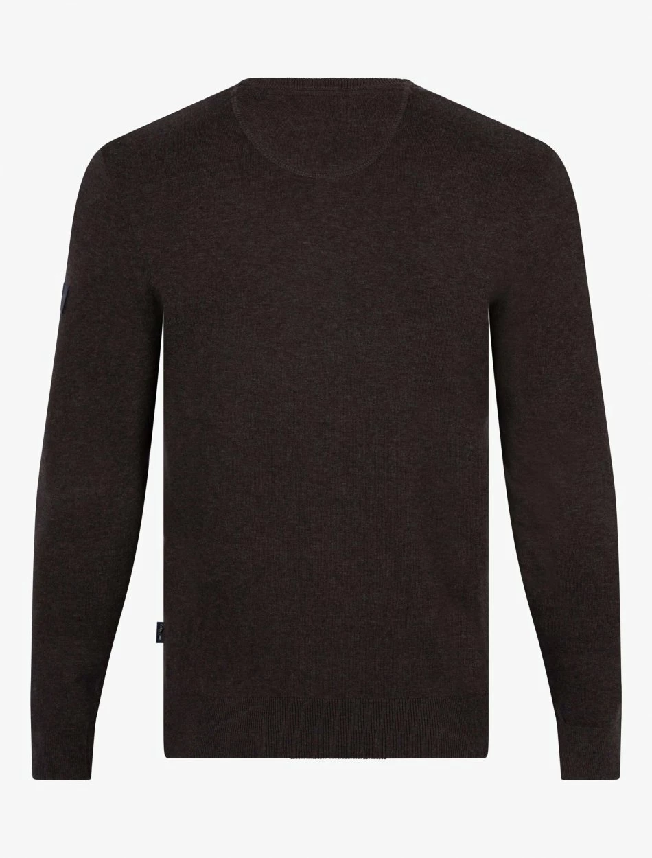 Cavallaro Napoli Tomasso V-neck Trui Bruin 2 Cavallaro Napoli Tomasso V-neck Trui Bruin - Afbeelding 2