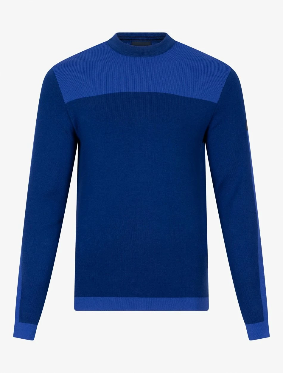Cavallaro Napoli Creva R-Neck Trui Helderblauw 1 Cavallaro Napoli Creva R-Neck Trui Helderblauw