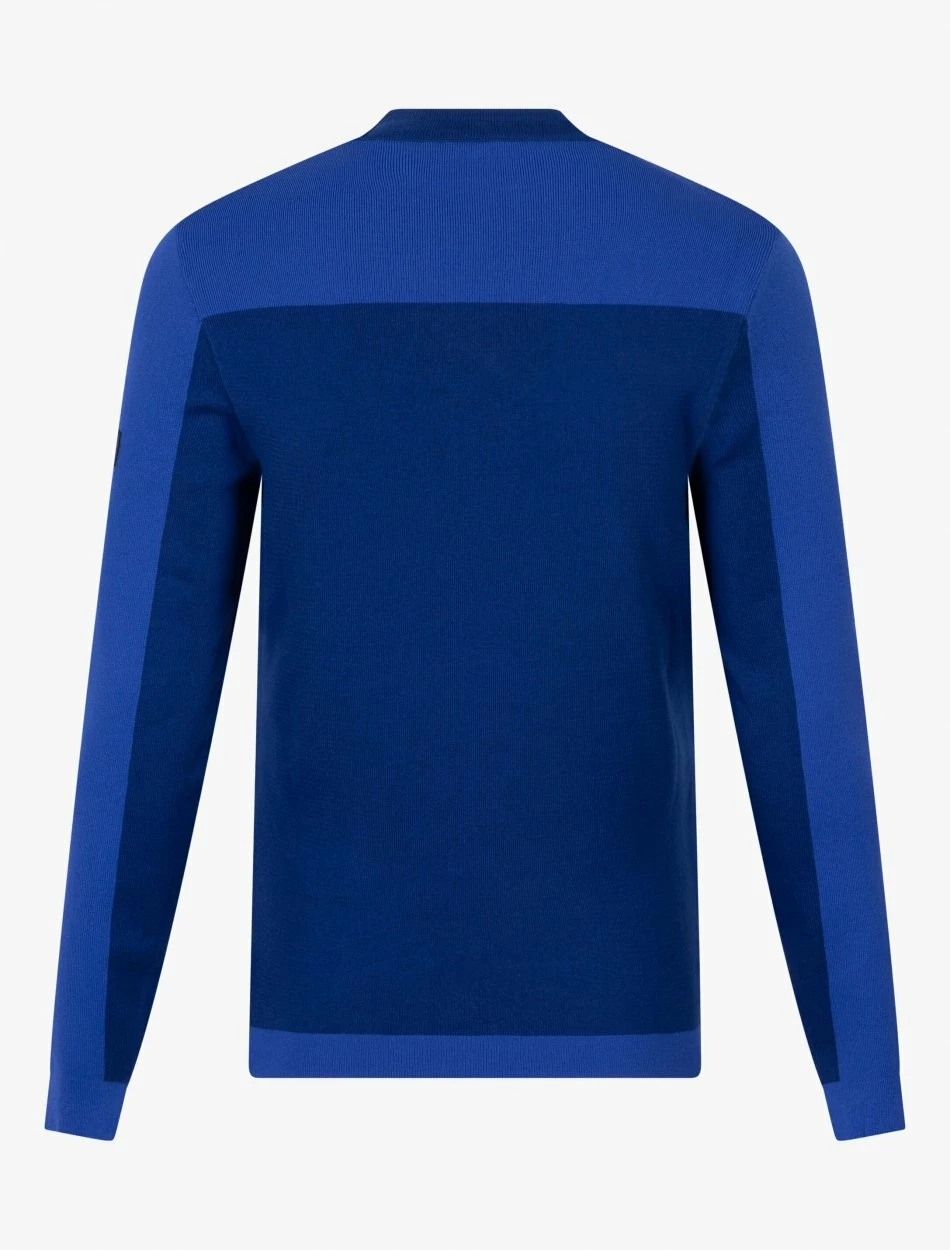 Cavallaro Napoli Creva R-Neck Trui Helderblauw 2 Cavallaro Napoli Creva R-Neck Trui Helderblauw - Afbeelding 2