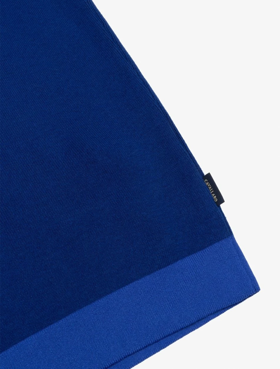 Cavallaro Napoli Creva R-Neck Trui Helderblauw 3 Cavallaro Napoli Creva R-Neck Trui Helderblauw - Afbeelding 3