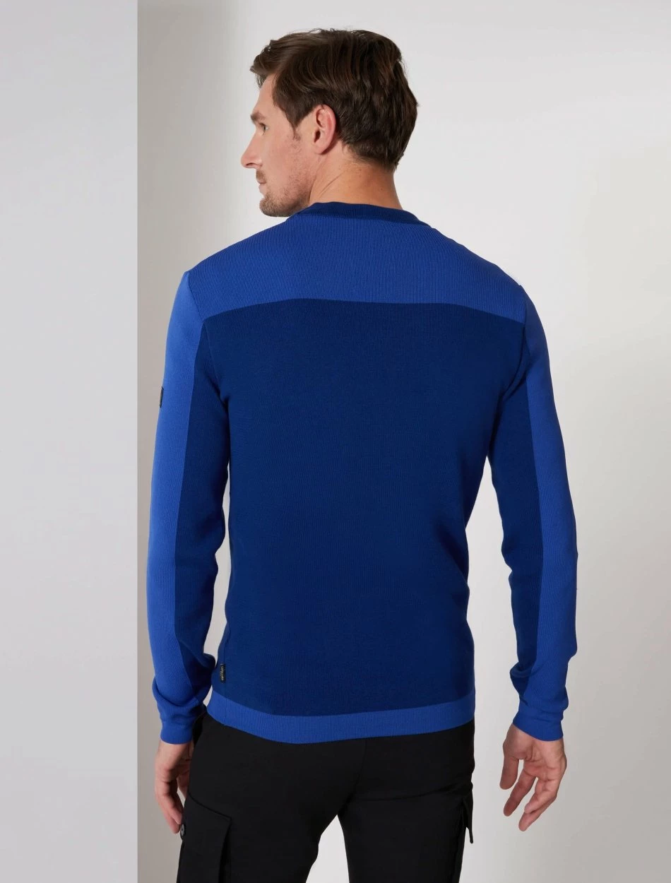 Cavallaro Napoli Creva R-Neck Trui Helderblauw 7 Cavallaro Napoli Creva R-Neck Trui Helderblauw - Afbeelding 7