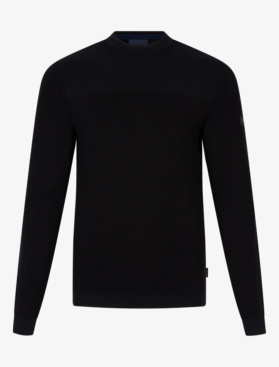 Cavallaro Napoli Creva R-Neck Trui Zwart 7 Cavallaro Napoli Creva R-Neck Trui Zwart - Afbeelding 7