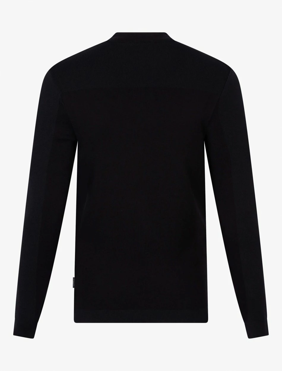 Cavallaro Napoli Creva R-Neck Trui Zwart 8 Cavallaro Napoli Creva R-Neck Trui Zwart - Afbeelding 8