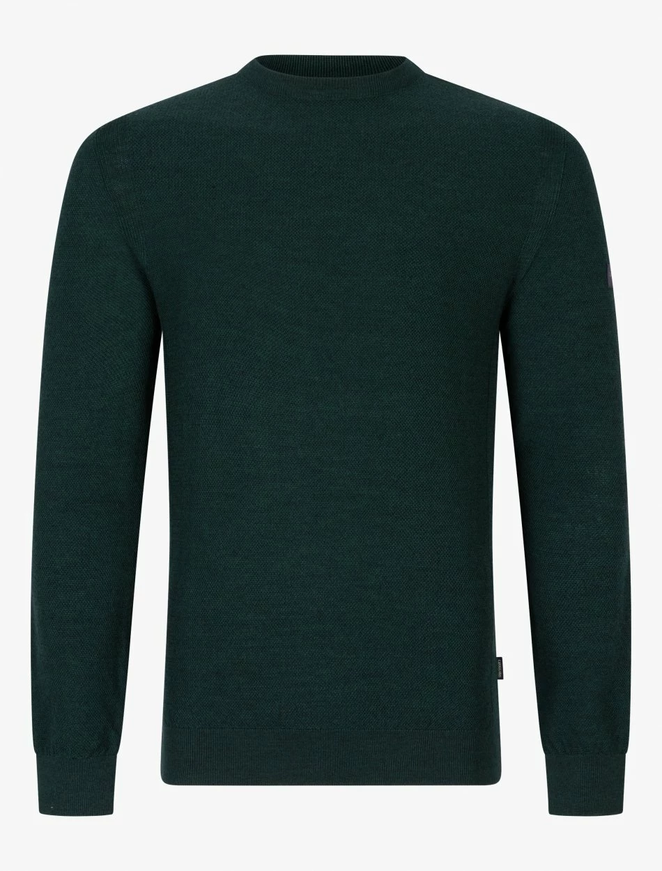 Cavallaro Napoli Luino R-Neck Trui Donkergroen 7 Cavallaro Napoli Luino R-Neck Trui Donkergroen - Afbeelding 7