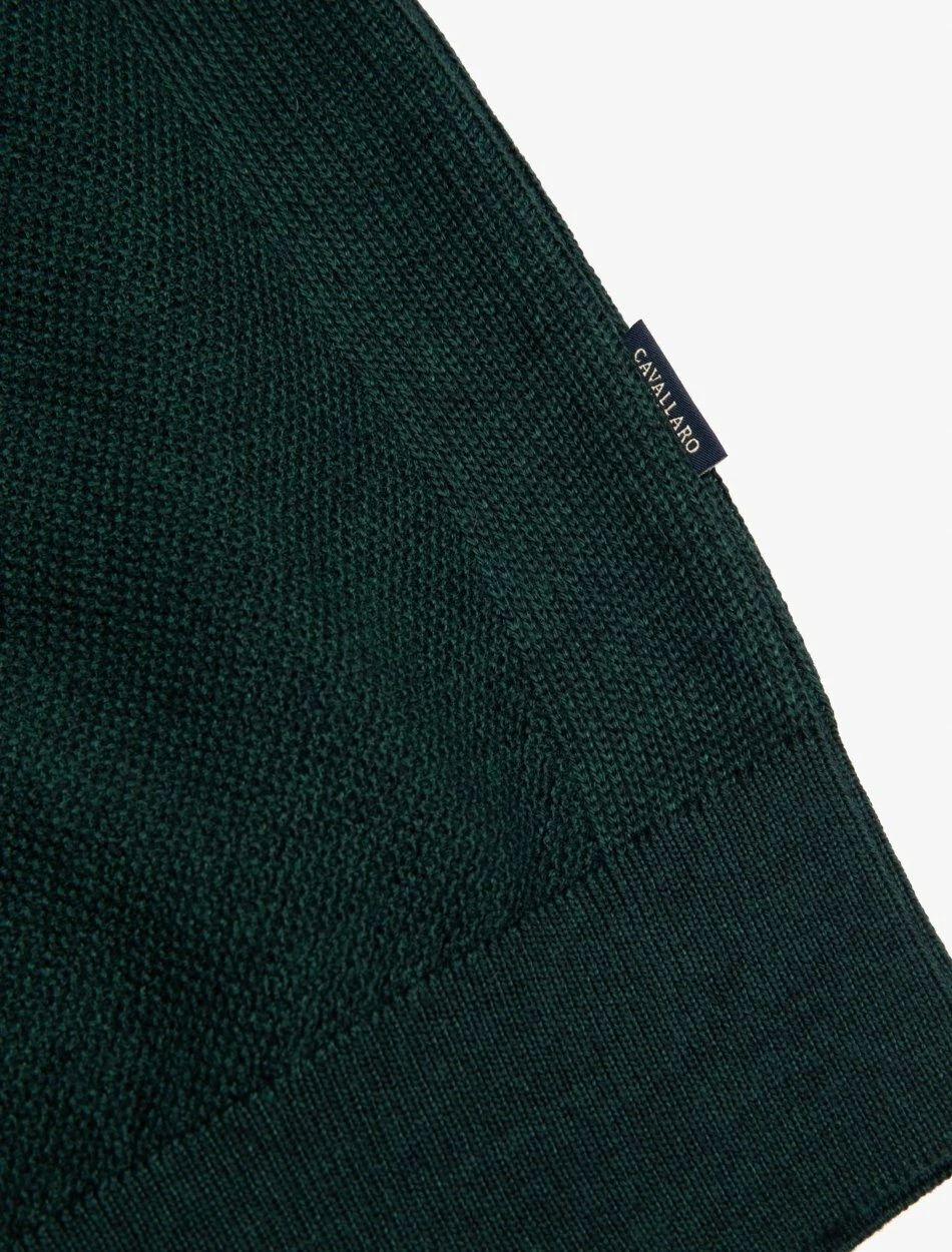 Cavallaro Napoli Luino R-Neck Trui Donkergroen 9 Cavallaro Napoli Luino R-Neck Trui Donkergroen - Afbeelding 9