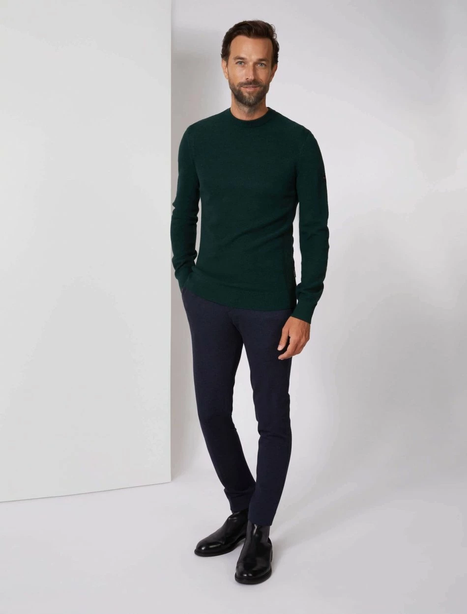 Cavallaro Napoli Luino R-Neck Trui Donkergroen 6 Cavallaro Napoli Luino R-Neck Trui Donkergroen - Afbeelding 6