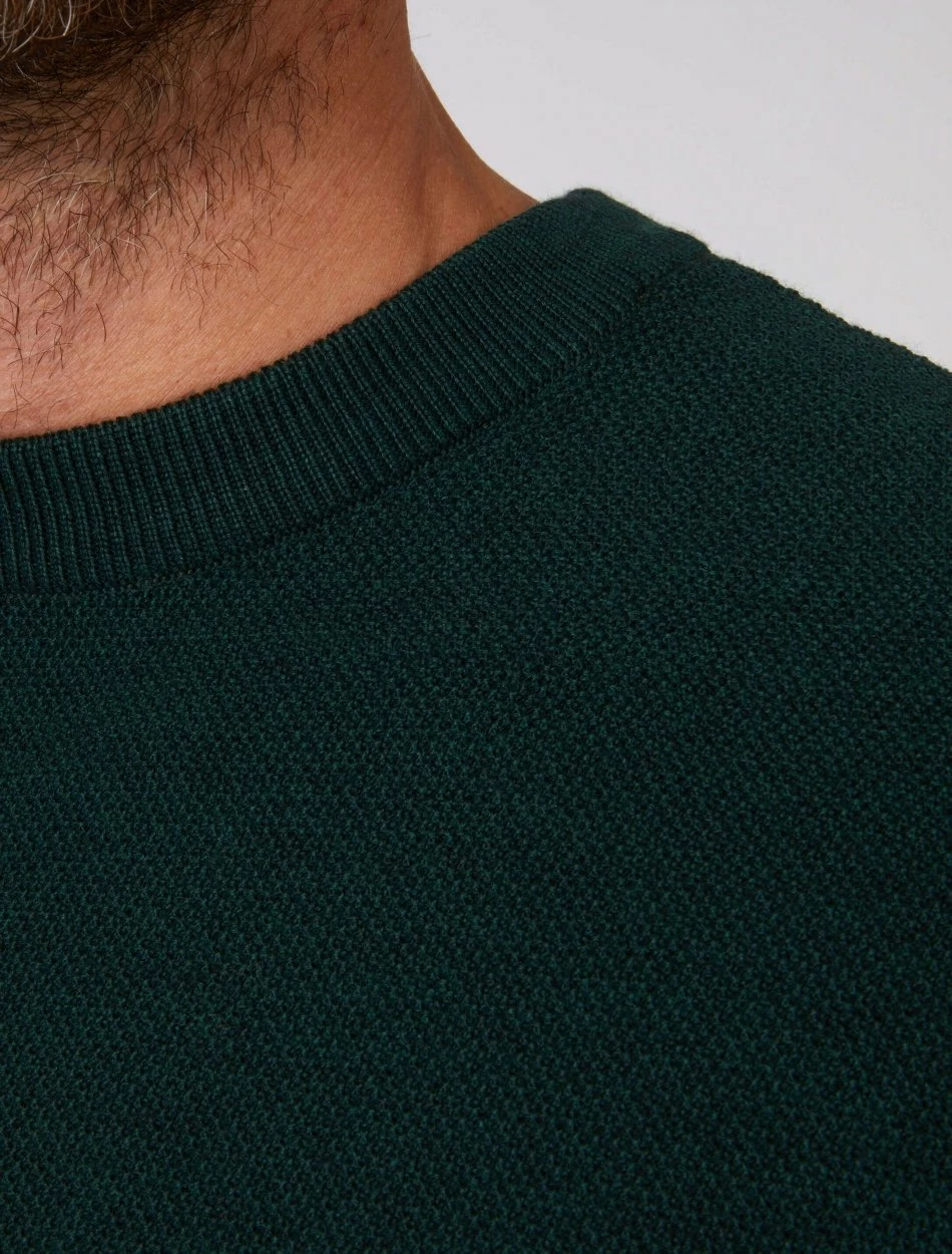 Cavallaro Napoli Luino R-Neck Trui Donkergroen 3 Cavallaro Napoli Luino R-Neck Trui Donkergroen - Afbeelding 3