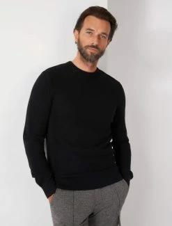 Cavallaro Napoli Luino R-Neck Trui Zwart