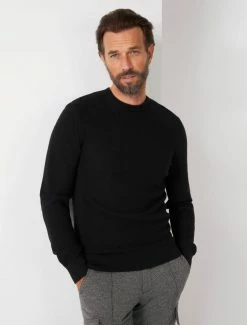 Cavallaro Napoli Luino R-Neck Trui Zwart -Cavallaro Napoli Shop 118225010 999000 06 positie 30 203