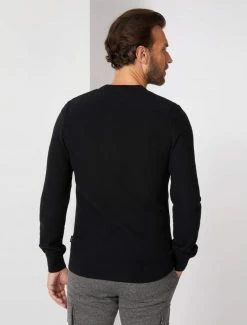 Cavallaro Napoli Luino R-Neck Trui Zwart -Cavallaro Napoli Shop 118225010 999000 12 positie 25 859