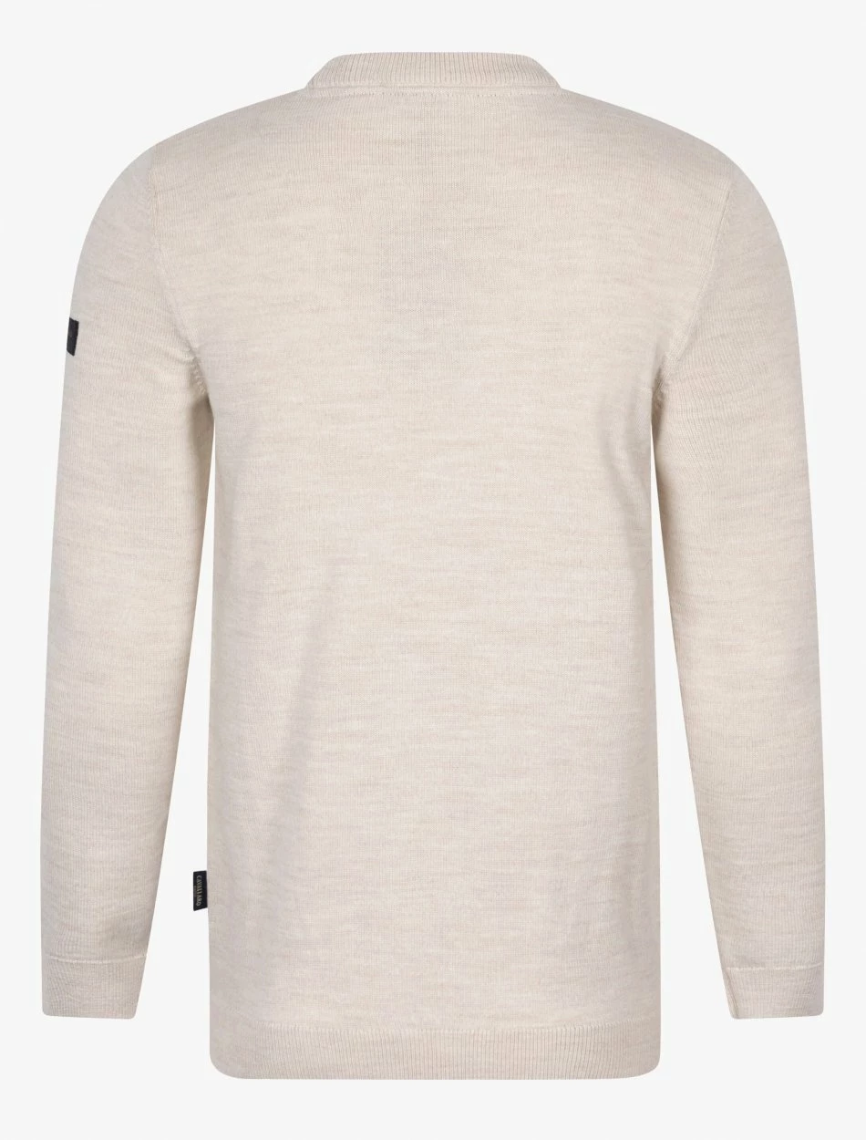 Cavallaro Napoli Mornago R-Neck Pullover Zand 9 Cavallaro Napoli Mornago R-Neck Pullover Zand - Afbeelding 9