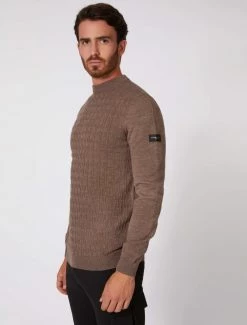 Cavallaro Napoli Mornago R-Neck Pullover Taupe