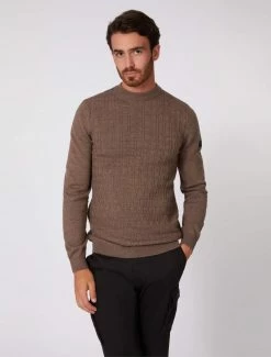 Cavallaro Napoli Mornago R-Neck Pullover Taupe 13 Cavallaro Napoli Mornago R-Neck Pullover Taupe -Cavallaro Napoli Shop 118225012 840000 06 positie 30 984