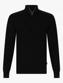 Cavallaro Napoli Merone Half Zip Trui Zwart -Cavallaro Napoli Shop 118225024 999000 01 positie 402c20voorkant 934