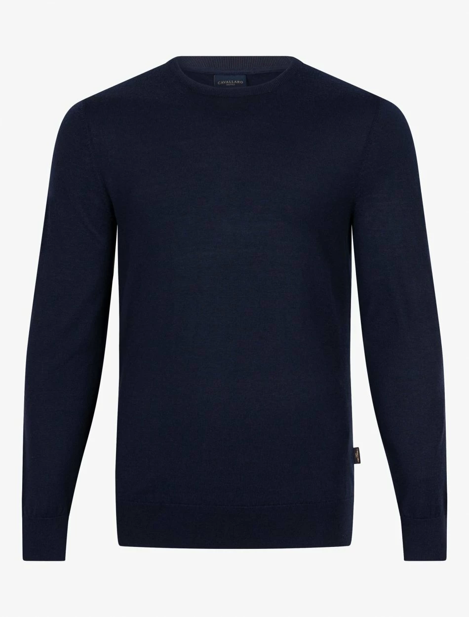 Cavallaro Napoli The Pullover Donkerblauw 1 Cavallaro Napoli The Pullover Donkerblauw