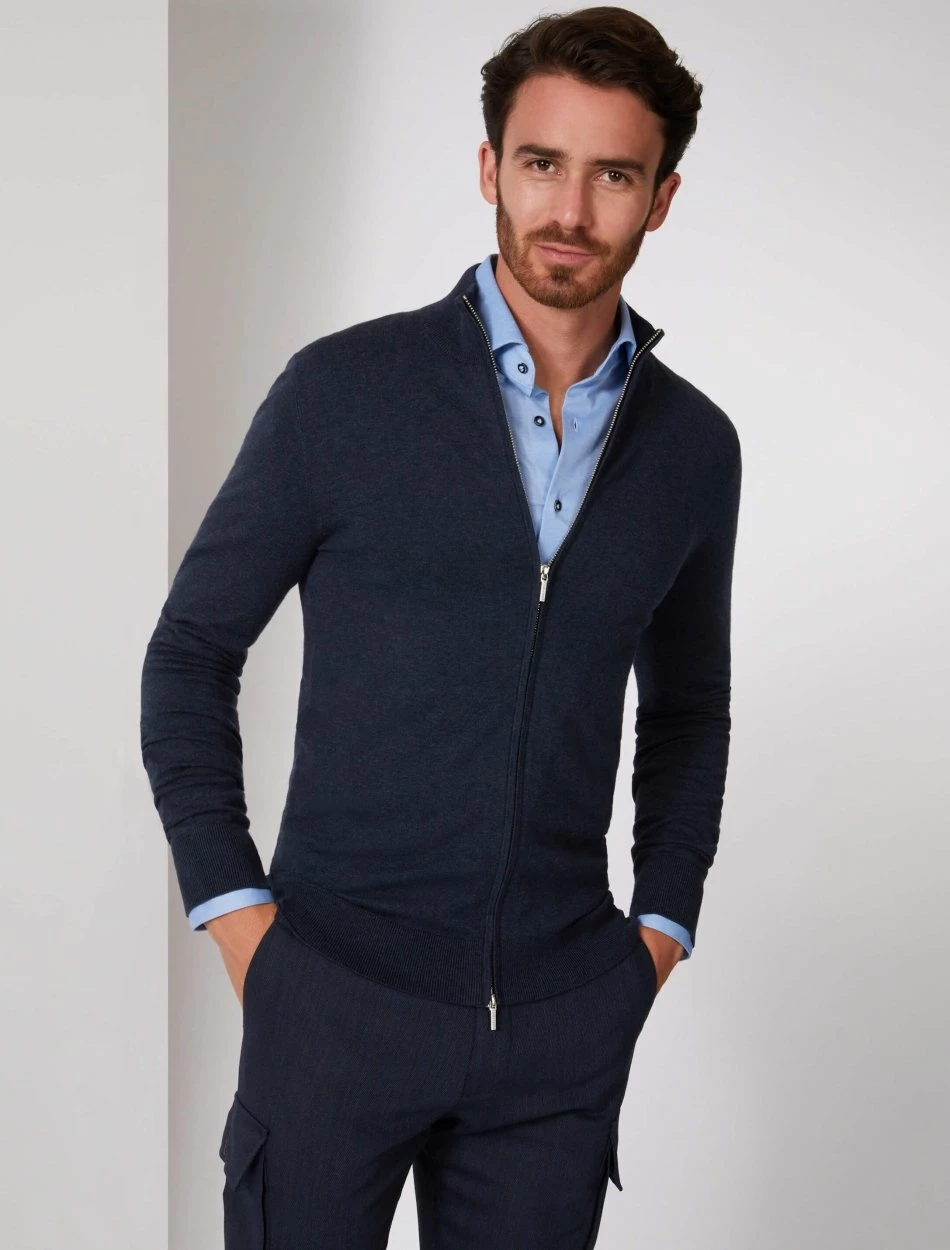 Cavallaro Napoli Antimo Vest Donkerblauw 1 Cavallaro Napoli Antimo Vest Donkerblauw