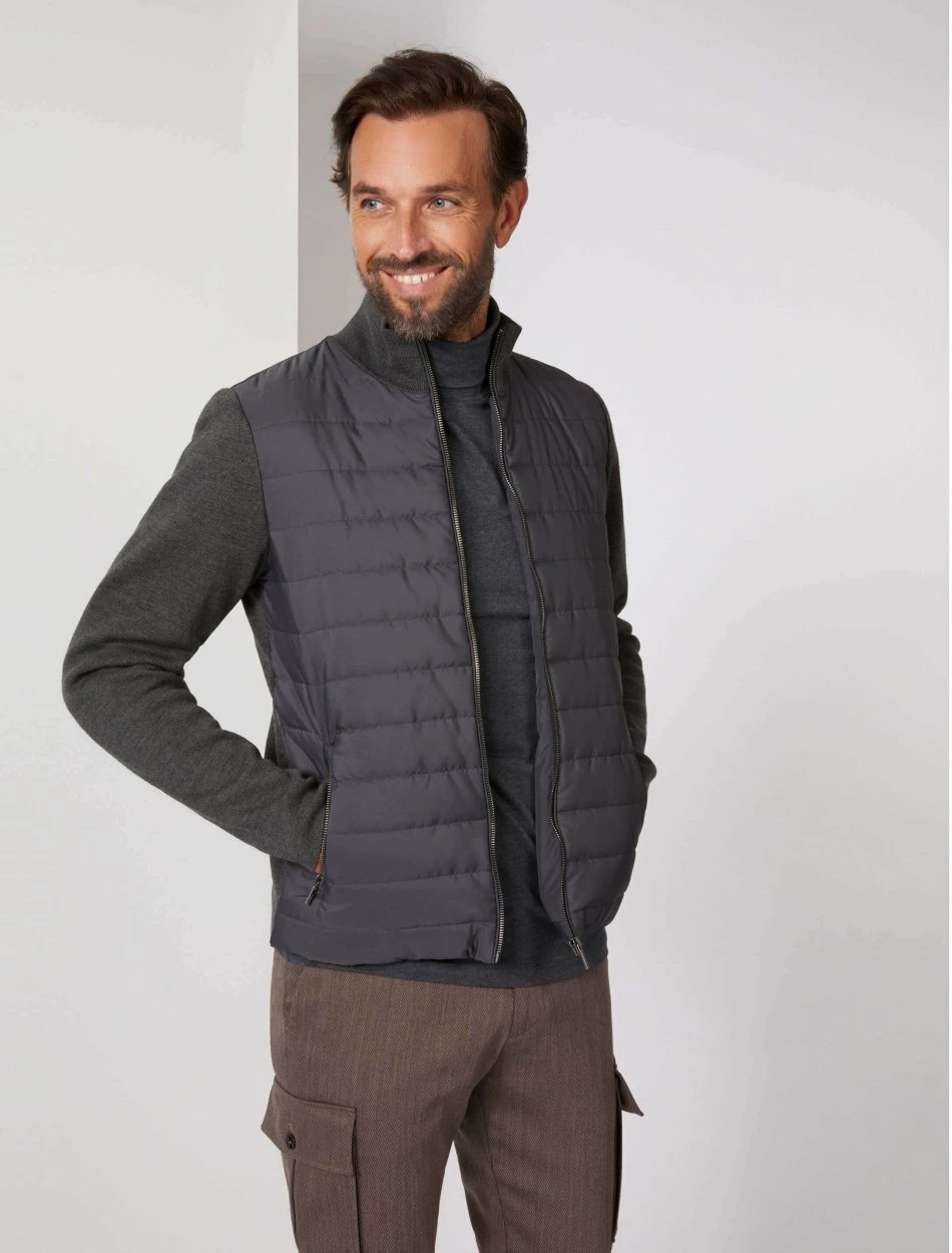 Cavallaro Napoli Cuvio Vest Donkergrijs 1 Cavallaro Napoli Cuvio Vest Donkergrijs