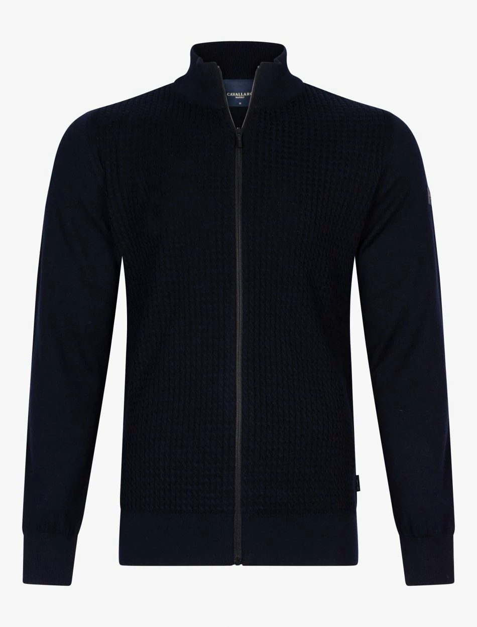 Cavallaro Napoli Osteno Vest Donkerblauw 5 Cavallaro Napoli Osteno Vest Donkerblauw - Afbeelding 5