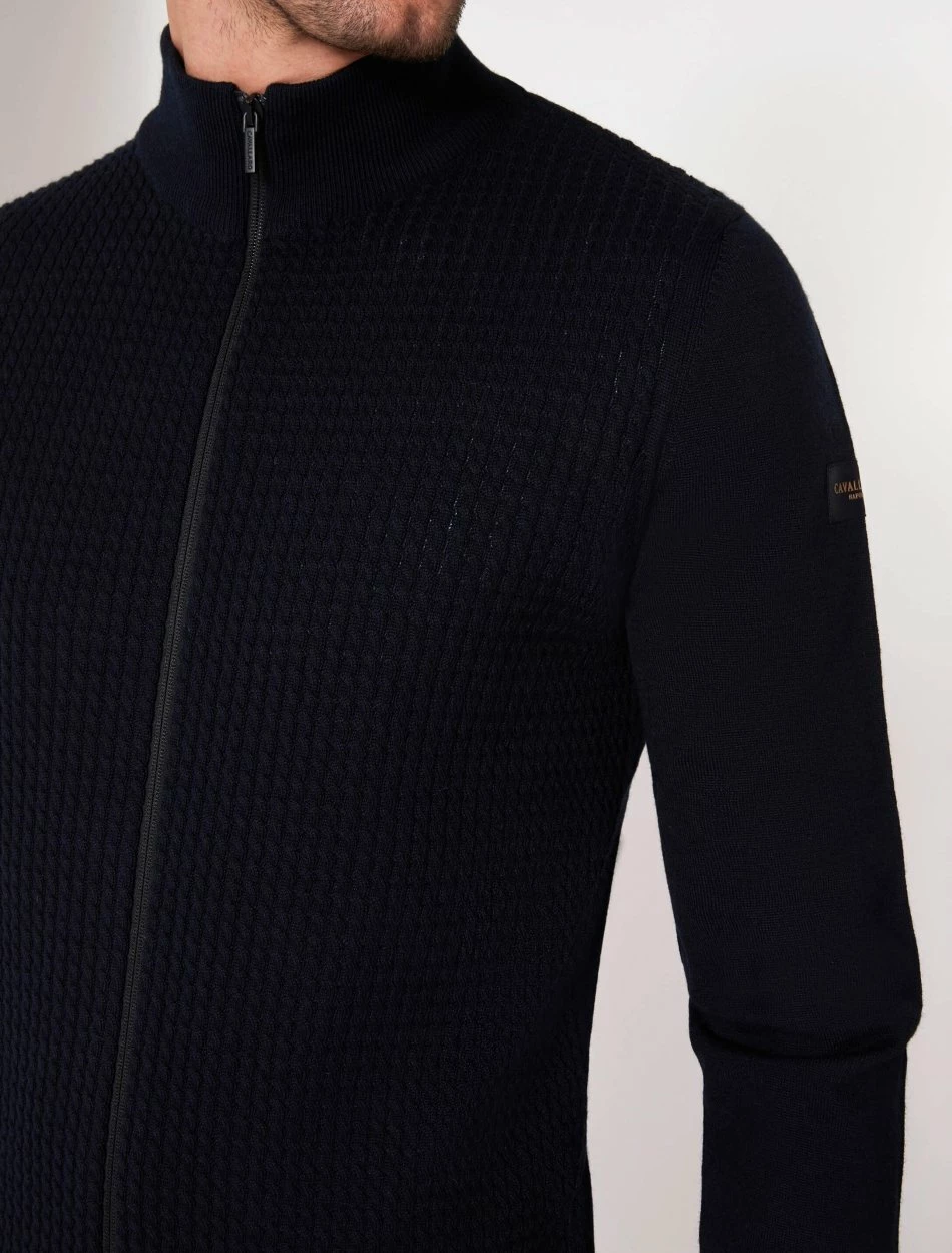 Cavallaro Napoli Osteno Vest Donkerblauw 3 Cavallaro Napoli Osteno Vest Donkerblauw - Afbeelding 3