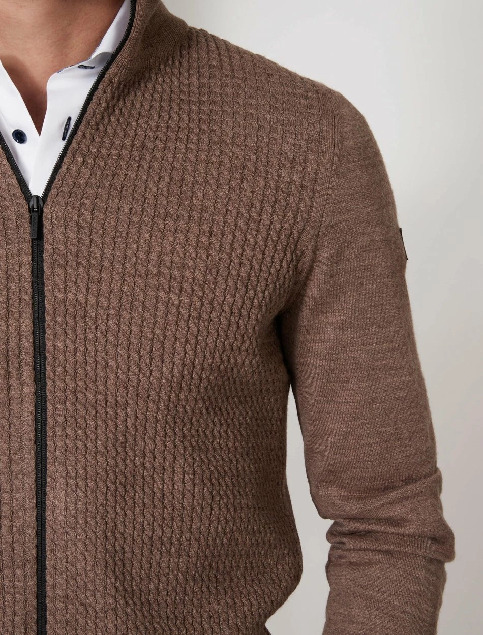 Cavallaro Napoli Osteno Vest Taupe 3 Cavallaro Napoli Osteno Vest Taupe - Afbeelding 3