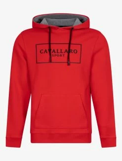 Cavallaro Napoli Ciro Sport Hoodie Rood -Cavallaro Napoli Shop 120225000 460000 01 positie 402c20voorkant 877