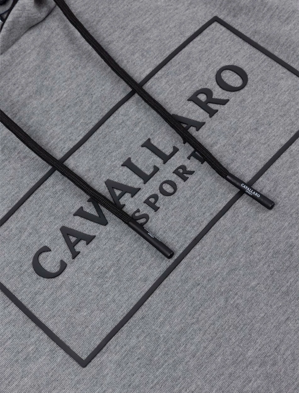 Cavallaro Napoli Ciro Sport Hoodie Grijs Melange 7 Cavallaro Napoli Ciro Sport Hoodie Grijs Melange - Afbeelding 7