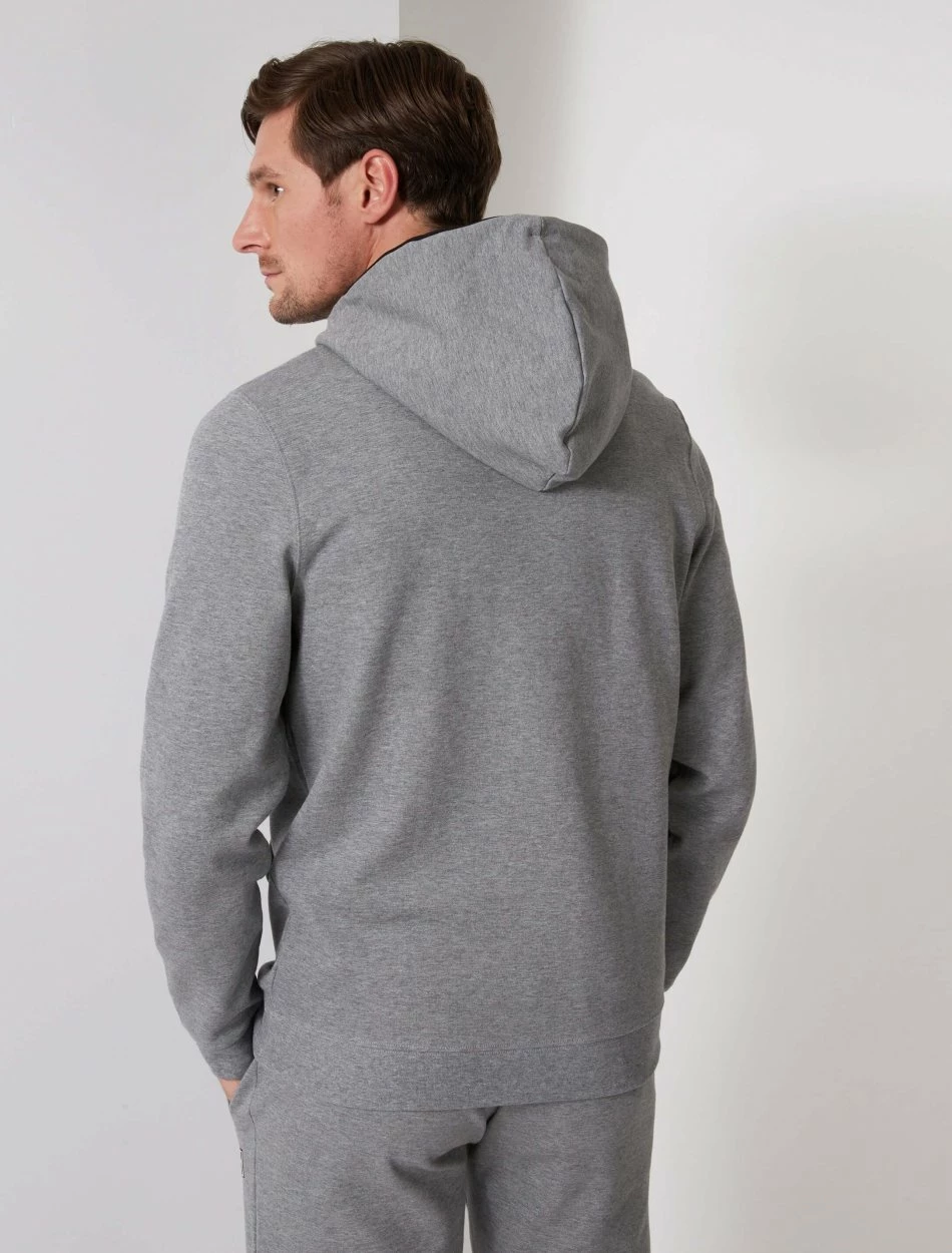 Cavallaro Napoli Ciro Sport Hoodie Grijs Melange 4 Cavallaro Napoli Ciro Sport Hoodie Grijs Melange - Afbeelding 4