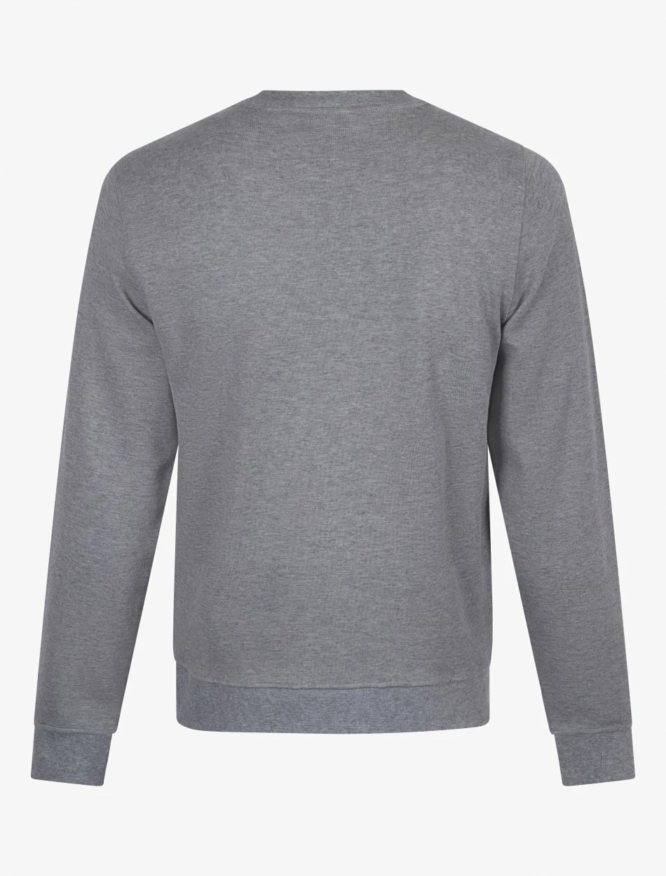 Cavallaro Napoli Ciro Sport Sweater Grijs Melange 2 Cavallaro Napoli Ciro Sport Sweater Grijs Melange - Afbeelding 2