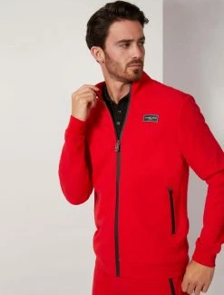 Cavallaro Napoli Ciro Sport Zip Sweater Rood