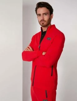 Cavallaro Napoli Ciro Sport Zip Sweater Rood -Cavallaro Napoli Shop 120225002 460000 06 positie 30 78