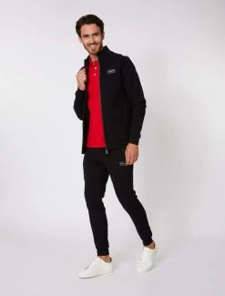 Cavallaro Napoli Ciro Sport Zip Sweater Zwart -Cavallaro Napoli Shop 120225002 999000 05 positie 35 216