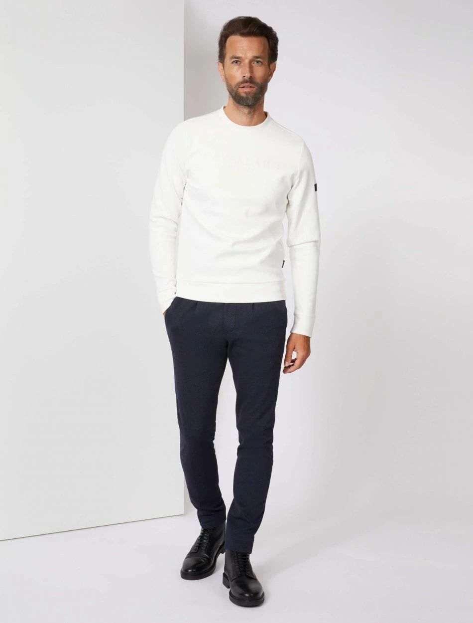 Cavallaro Napoli Marconi Sweater Off White 2 Cavallaro Napoli Marconi Sweater Off White - Afbeelding 2