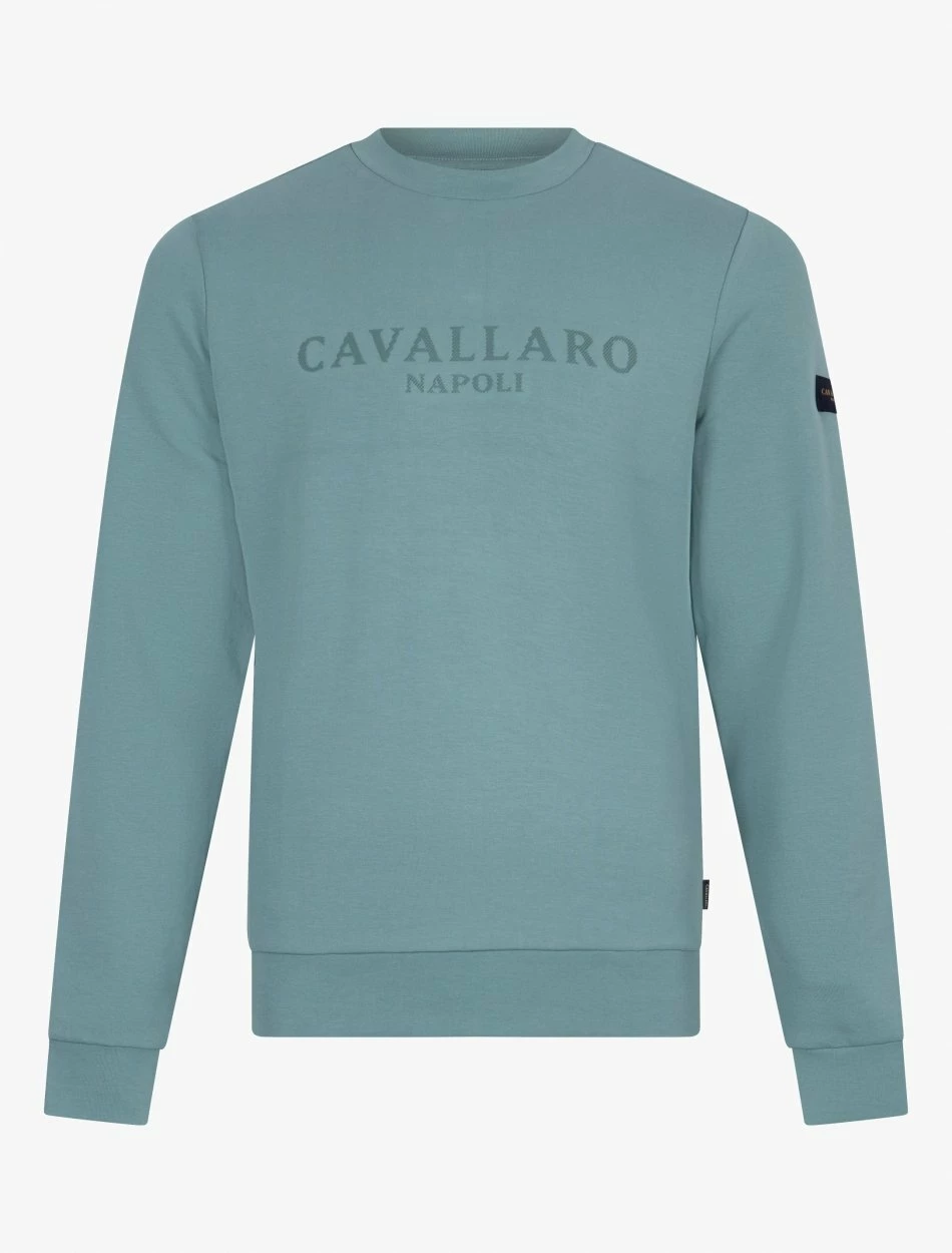 Cavallaro Napoli Marconi Sweater Groen 7 Cavallaro Napoli Marconi Sweater Groen - Afbeelding 7
