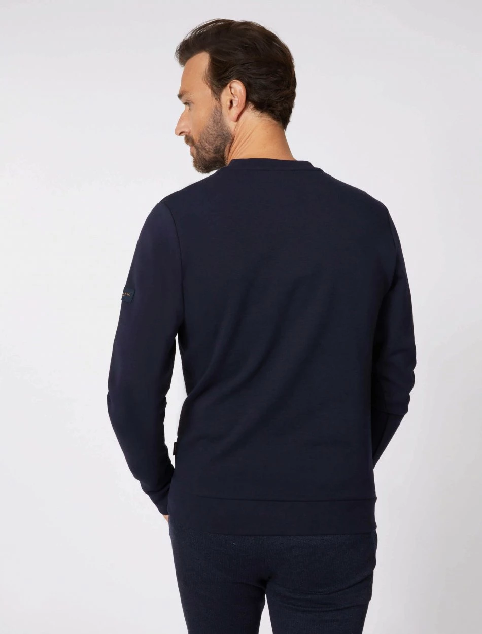 Cavallaro Napoli Marconi Sweater Donkerblauw 4 Cavallaro Napoli Marconi Sweater Donkerblauw - Afbeelding 4