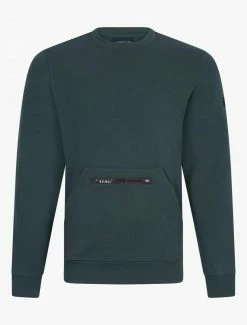 Cavallaro Napoli Cerniedo R-Neck Trui Donkergroen -Cavallaro Napoli Shop 120225010 599000 01 positie 402c20voorkant 219