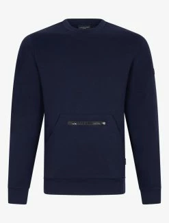 Cavallaro Napoli Cerniedo R-Neck Trui Donkerblauw -Cavallaro Napoli Shop 120225010 699000 01 positie 402c20voorkant 603