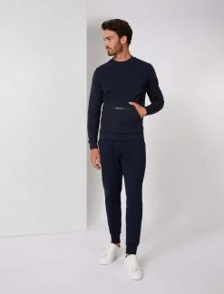 Cavallaro Napoli Cerniedo R-Neck Trui Donkerblauw -Cavallaro Napoli Shop 120225010 699000 05 positie 35 312