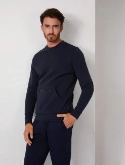 Cavallaro Napoli Cerniedo R-Neck Trui Donkerblauw -Cavallaro Napoli Shop 120225010 699000 06 positie 30 85