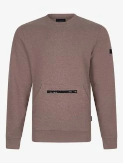 Cavallaro Napoli Cerniedo R-Neck Trui Taupe -Cavallaro Napoli Shop 120225010 840000 01 positie 402c20voorkant 901