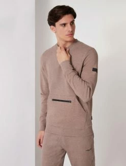 Cavallaro Napoli Cerniedo R-Neck Trui Taupe