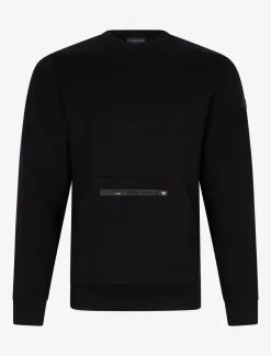 Cavallaro Napoli Cerniedo R-Neck Trui Zwart -Cavallaro Napoli Shop 120225010 999000 01 positie 402c20voorkant 464