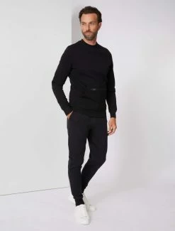 Cavallaro Napoli Cerniedo R-Neck Trui Zwart -Cavallaro Napoli Shop 120225010 999000 05 positie 35 905