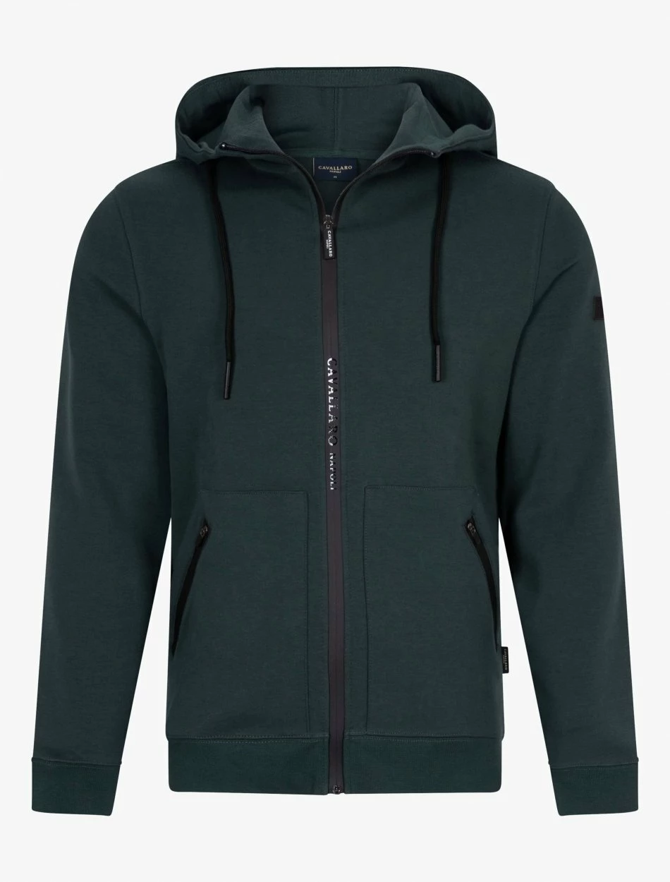 Cavallaro Napoli Verniero Zip Hoodie Donkergroen 5 Cavallaro Napoli Verniero Zip Hoodie Donkergroen - Afbeelding 5