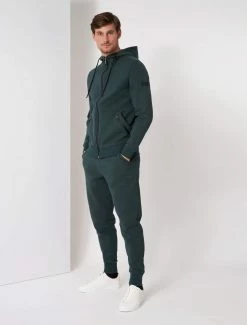 Cavallaro Napoli Verniero Zip Hoodie Donkergroen